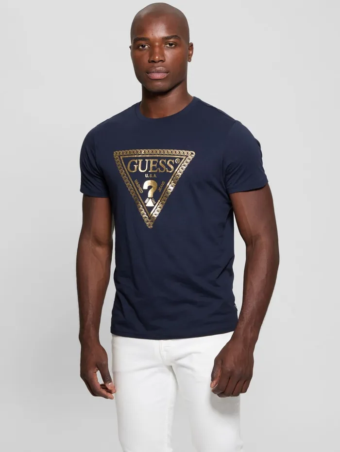 GUESS T Shirts and Tanks Eco Signature Tee Red 8211 Men