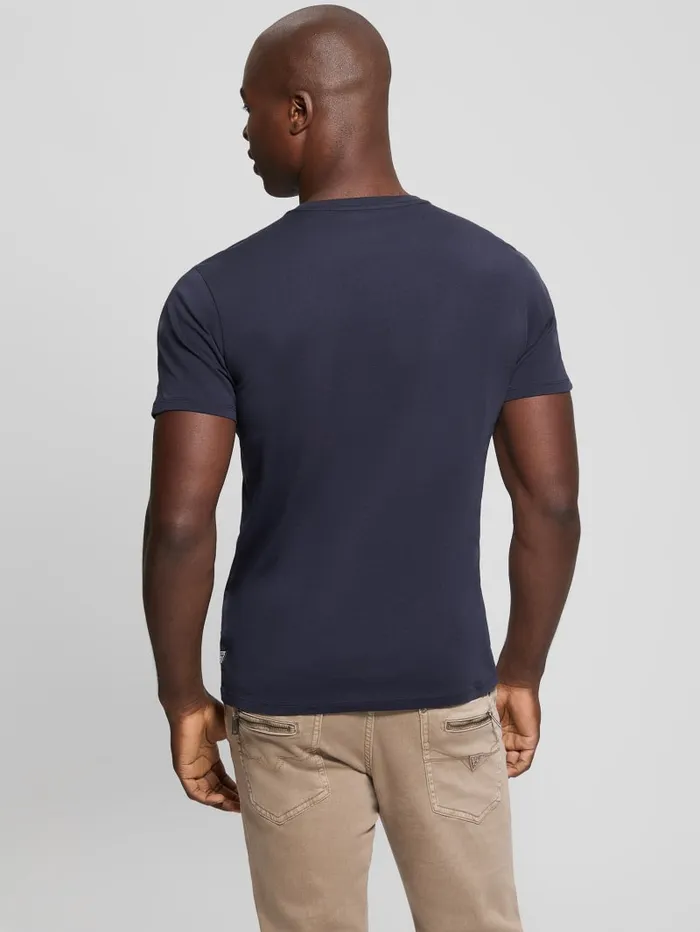 GUESS T Shirts and Tanks Eco Velvet Signature Tee White 8211 Men