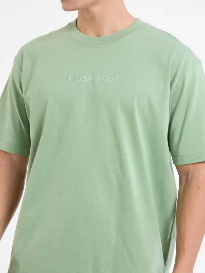 GUESS T Shirts and Tanks Embroidered Logo Tee Black 8211 Men
