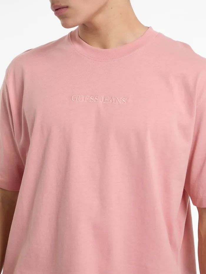 GUESS T Shirts and Tanks Embroidered Logo Tee Black 8211 Men