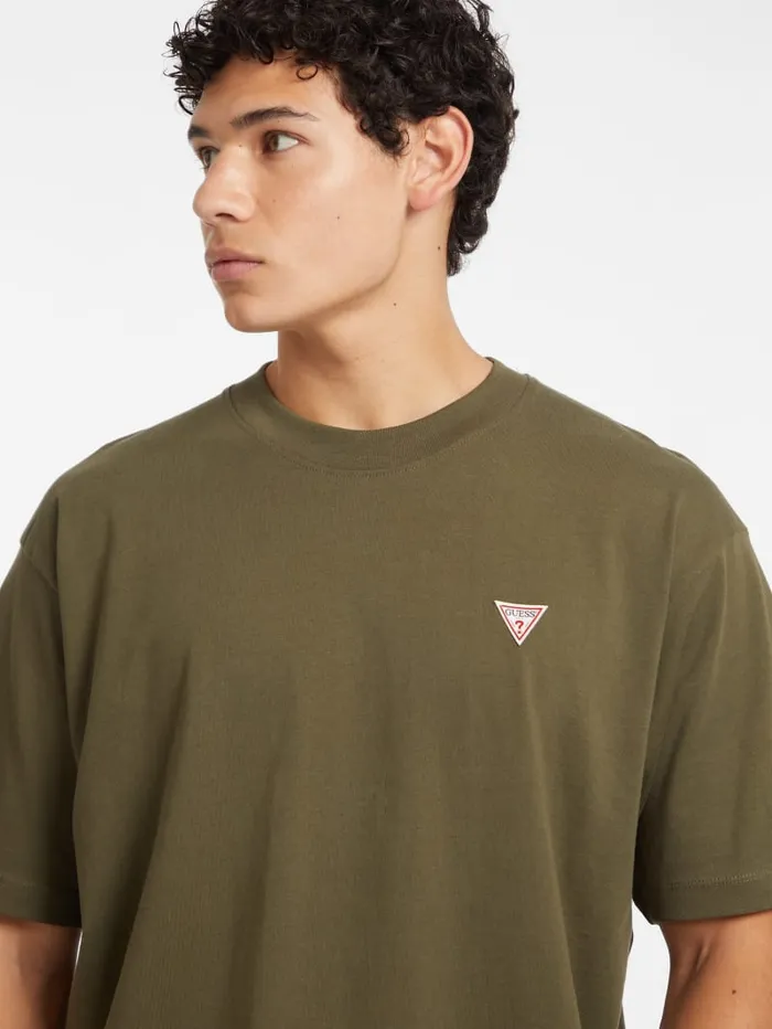 GUESS T Shirts and Tanks Mini Patch Tee Green 8211 Men