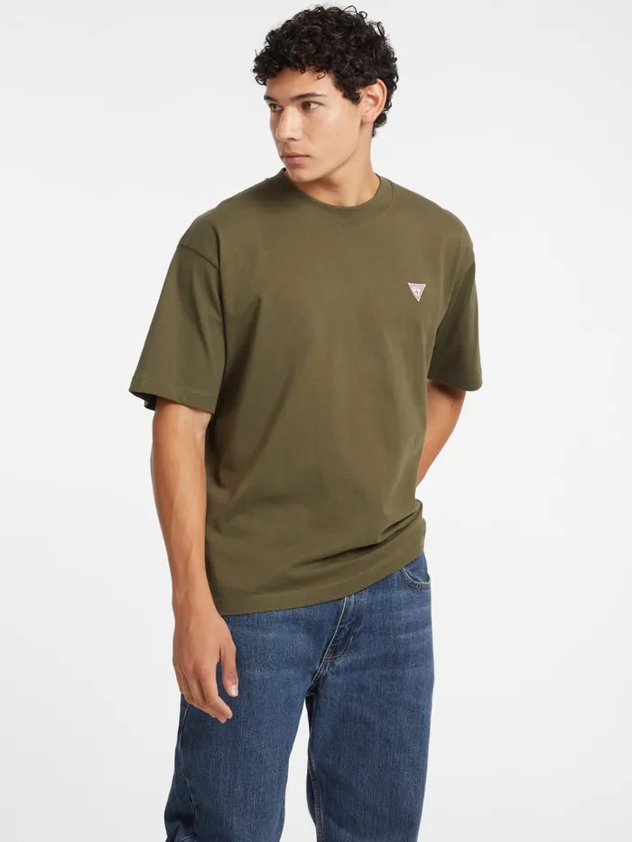 GUESS T Shirts and Tanks Mini Patch Tee Green 8211 Men