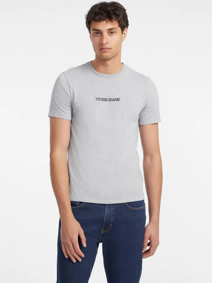 GUESS T Shirts and Tanks Slim Embroidered Logo Tee Red 8211 Men