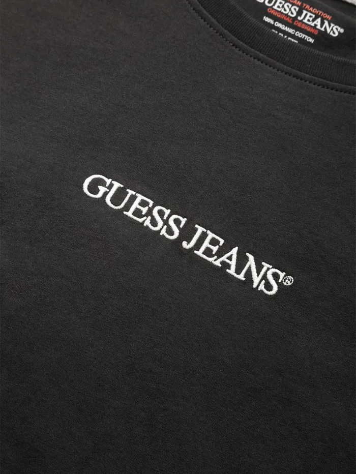 GUESS T Shirts and Tanks Slim Embroidered Logo Tee Red 8211 Men