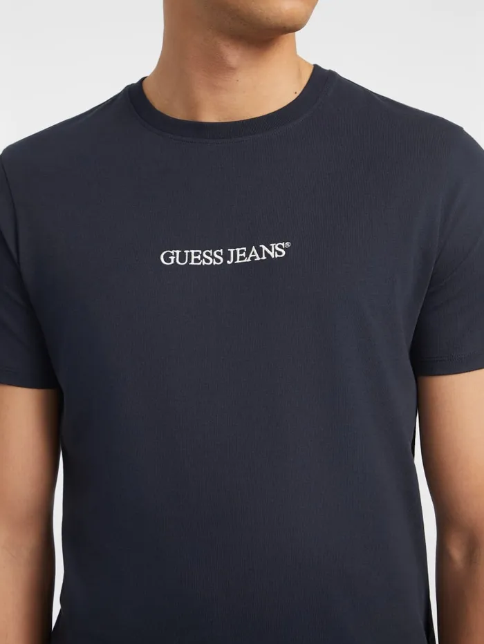 GUESS T Shirts and Tanks Slim Embroidered Logo Tee Red 8211 Men