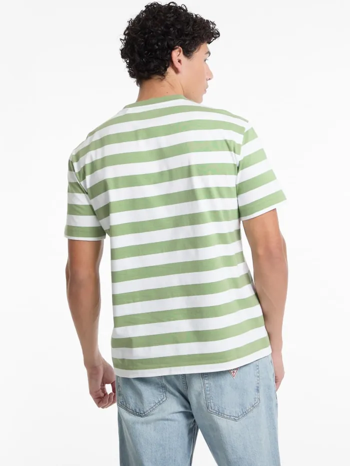 GUESS T Shirts and Tanks Striped Logo Tee Colors 8211 Men