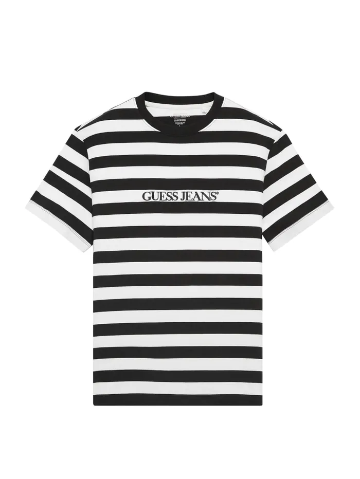 GUESS T Shirts and Tanks Striped Logo Tee Colors 8211 Men