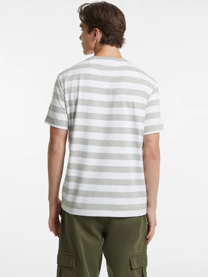 GUESS T Shirts and Tanks Striped Logo Tee Red 8211 Men