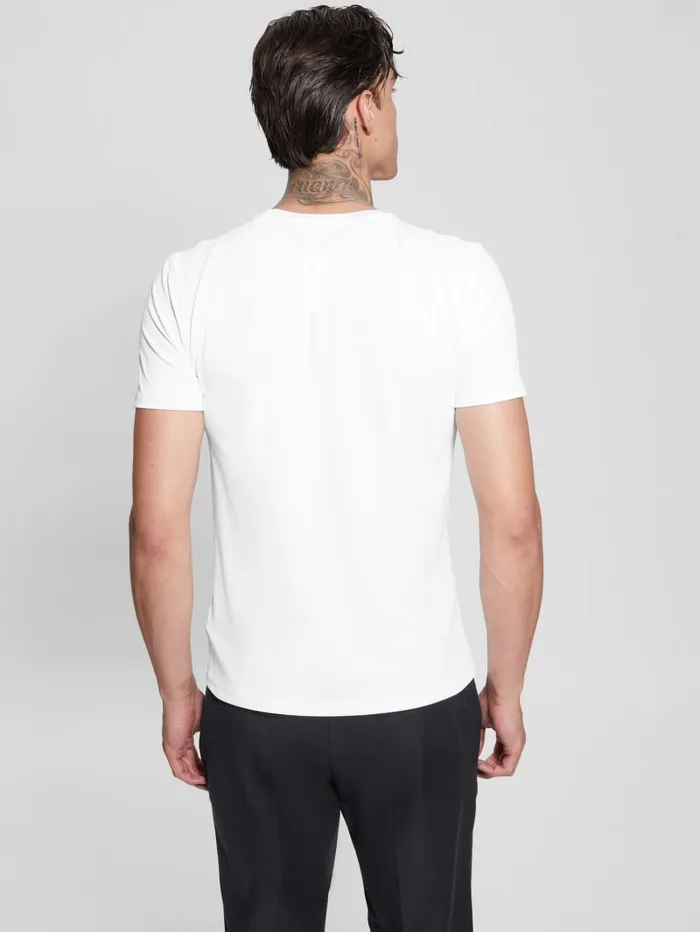 GUESS T Shirts and Tanks TechStretch Patch Tee Blue 8211 Men