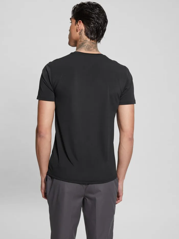 GUESS T Shirts and Tanks TechStretch Patch Tee Turquoise 8211 Men
