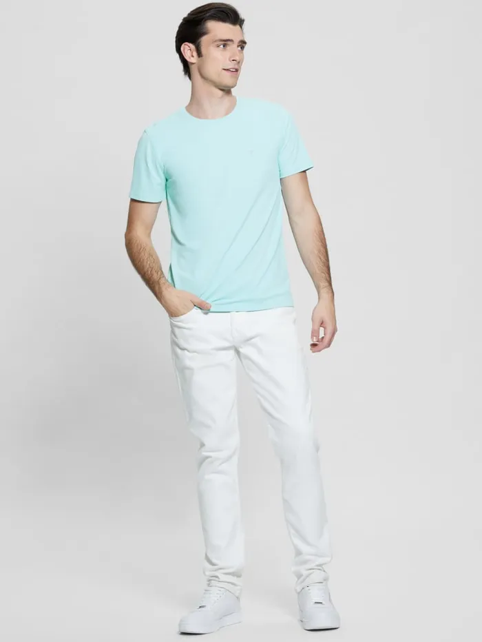 GUESS T Shirts and Tanks TechStretch Patch Tee Turquoise 8211 Men