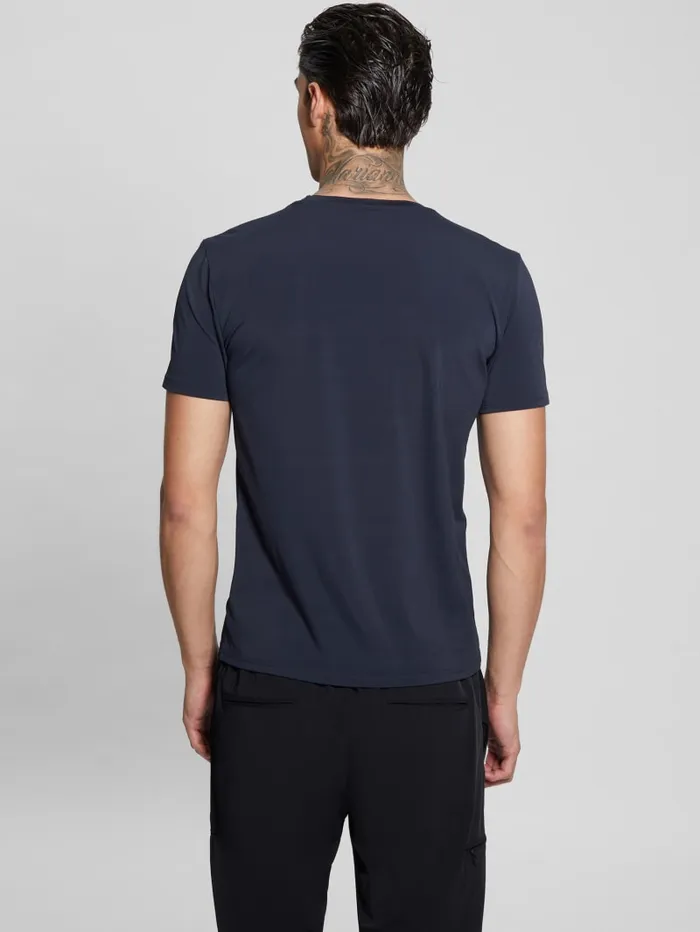 GUESS T Shirts and Tanks TechStretch Patch Tee Turquoise 8211 Men