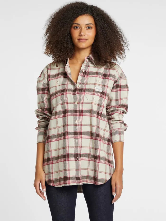 GUESS Tops and Tees Oversized LongSleeve Pocket Shirt Colors 8211 Women