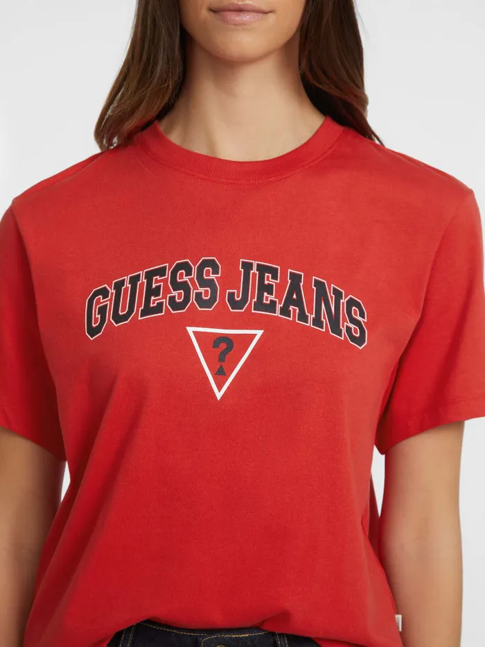 GUESS Tops Boxy Logo Tee Green 8211 Women