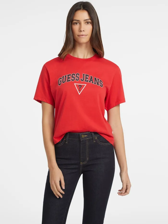 GUESS Tops Boxy Logo Tee Green 8211 Women