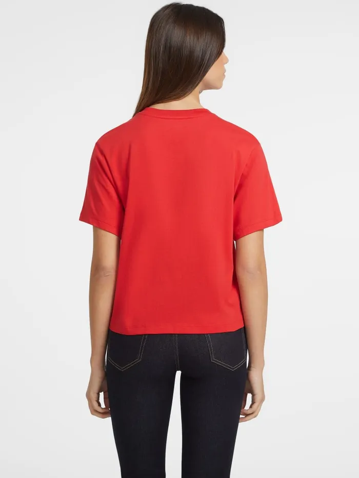 GUESS Tops Boxy Logo Tee Green 8211 Women