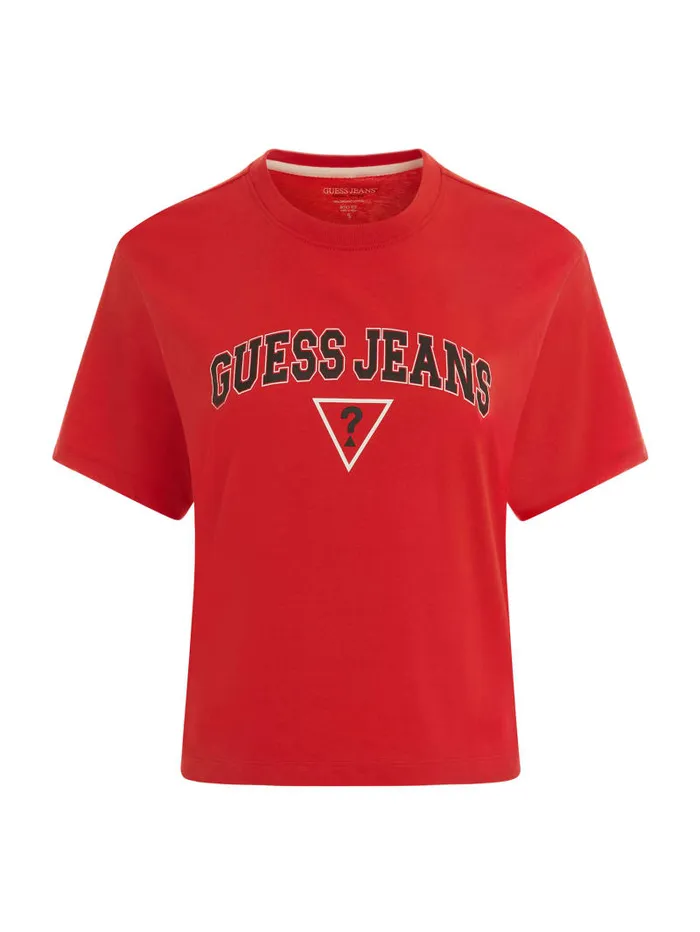 GUESS Tops Boxy Logo Tee Green 8211 Women