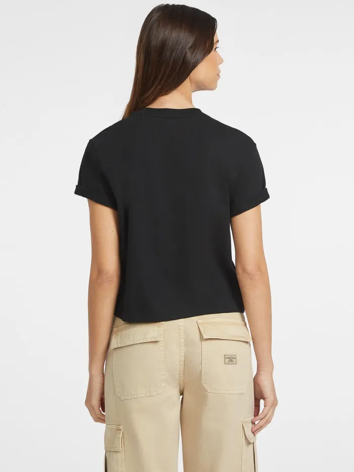 GUESS Tops Boxy Logo Tee Green 8211 Women