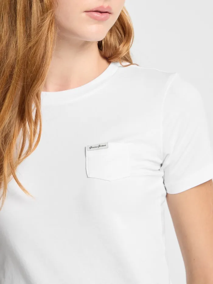 GUESS Tops Eco Crewneck Tee White 8211 Women