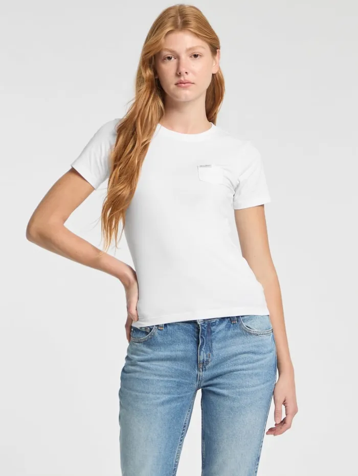 GUESS Tops Eco Crewneck Tee White 8211 Women
