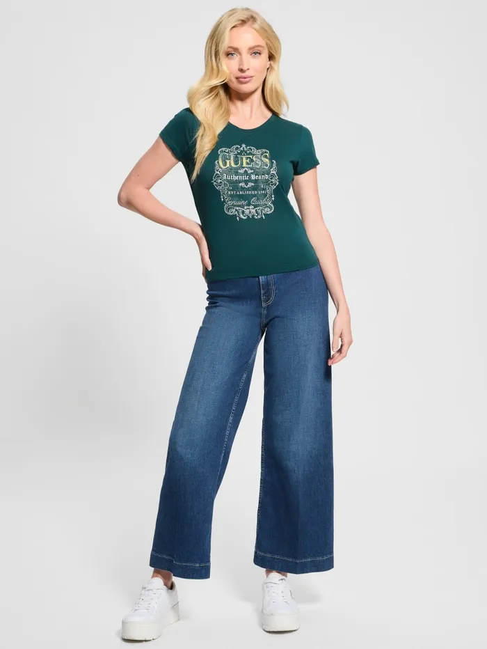 GUESS Tops Eco Genuine Tee Green 8211 Women