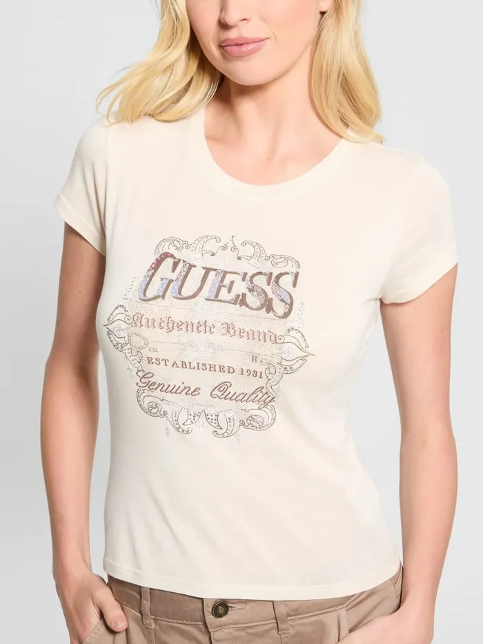 GUESS Tops Eco Genuine Tee Green 8211 Women