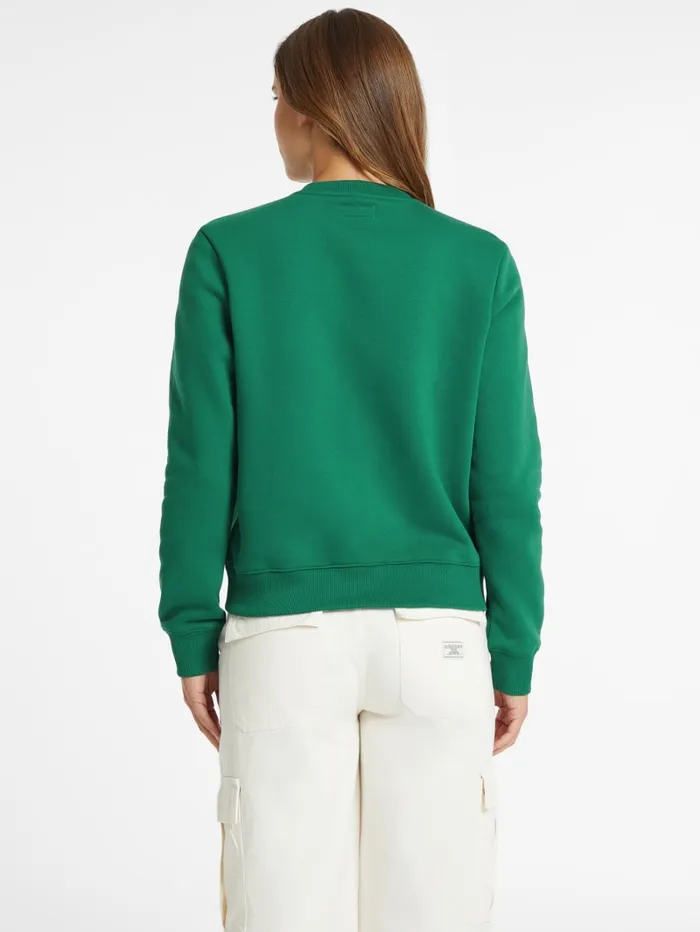 GUESS Tops Embroidered Logo Sweatshirt White 8211 Women