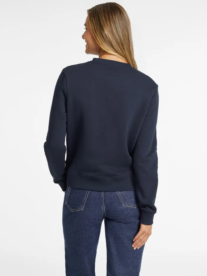 GUESS Tops Embroidered Logo Sweatshirt White 8211 Women