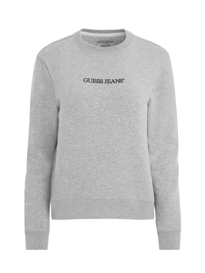 GUESS Tops Embroidered Logo Sweatshirt White 8211 Women
