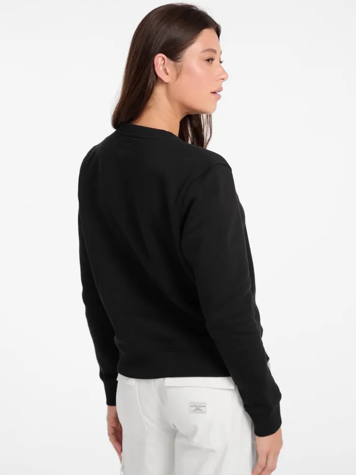 GUESS Tops Embroidered Logo Sweatshirt White 8211 Women