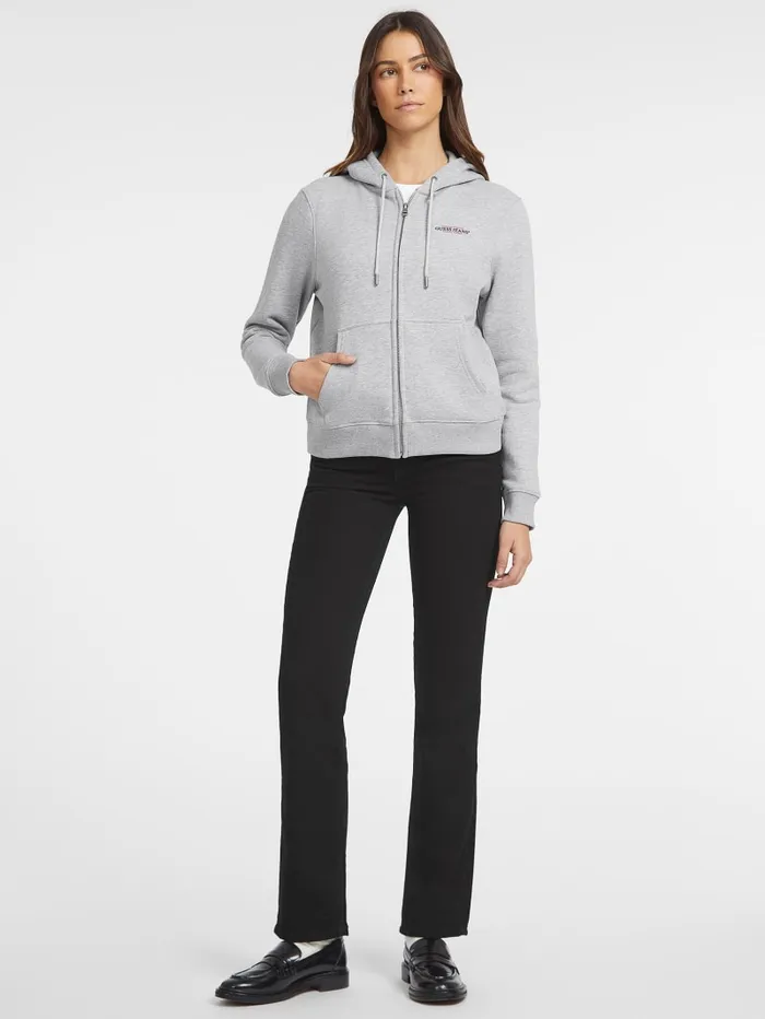 GUESS Tops Mini American Tradition ZipUp Sweatshirt Pink 8211 Women