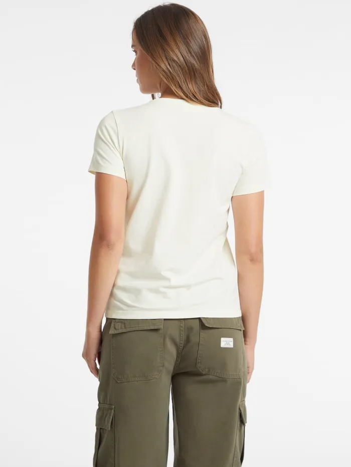 GUESS Tops Regular TwoTone Logo Tee White 8211 Women