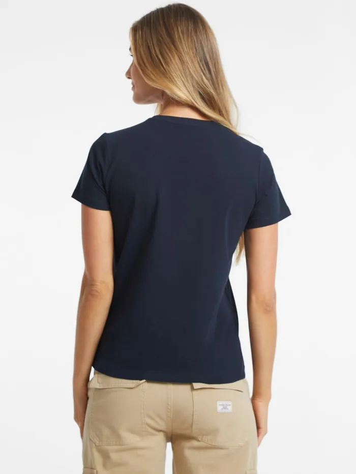 GUESS Tops Regular TwoTone Logo Tee White 8211 Women