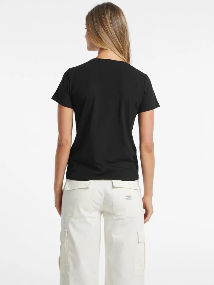 GUESS Tops Regular TwoTone Logo Tee White 8211 Women