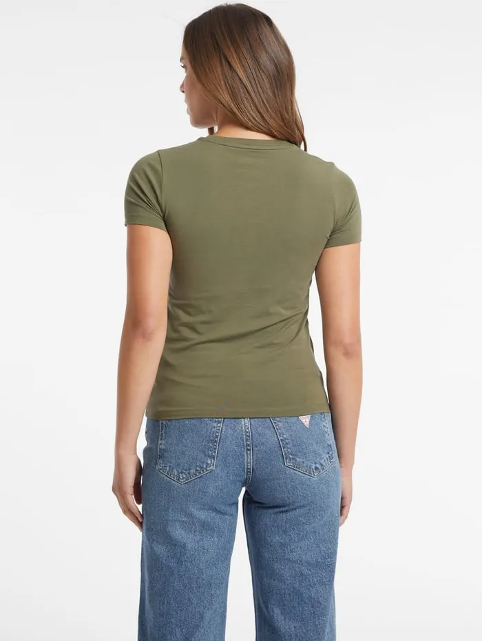 GUESS Tops Slim American Tradition Tee White 8211 Women
