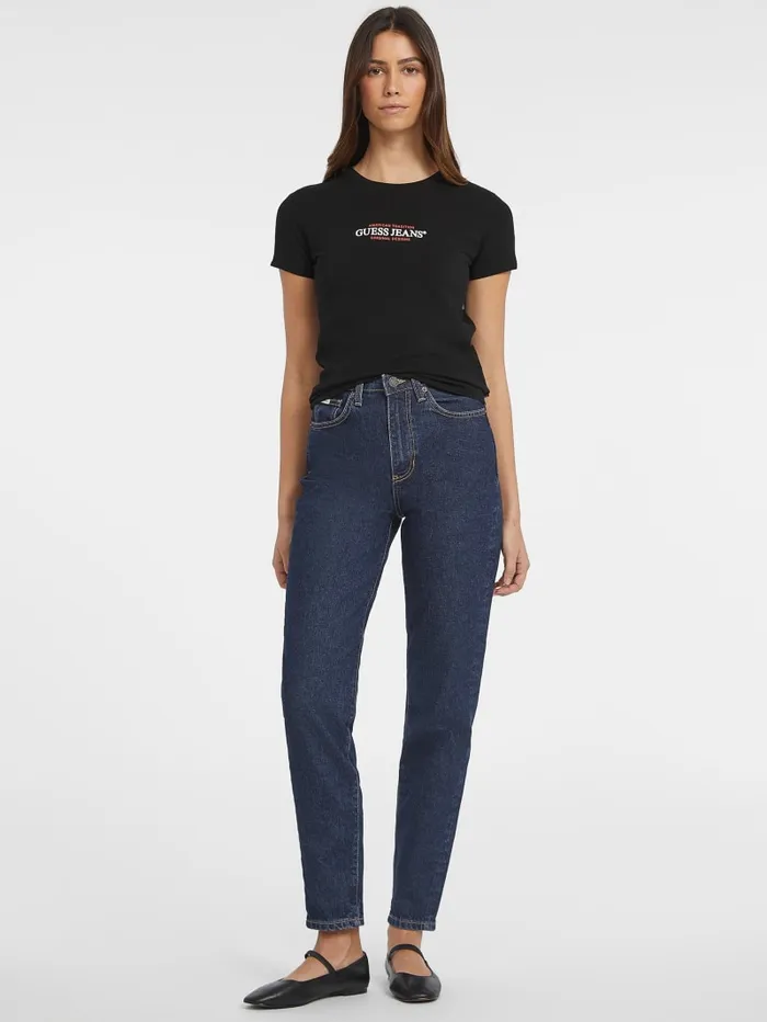 GUESS Tops Slim American Tradition Tee White 8211 Women