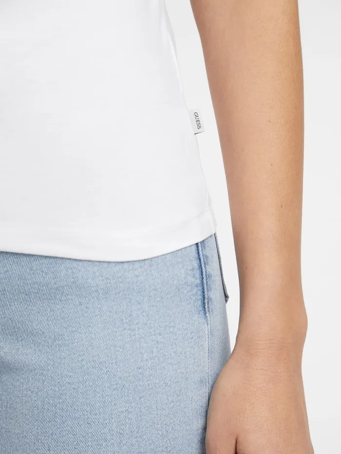 GUESS Tops Slim American Tradition Tee White 8211 Women