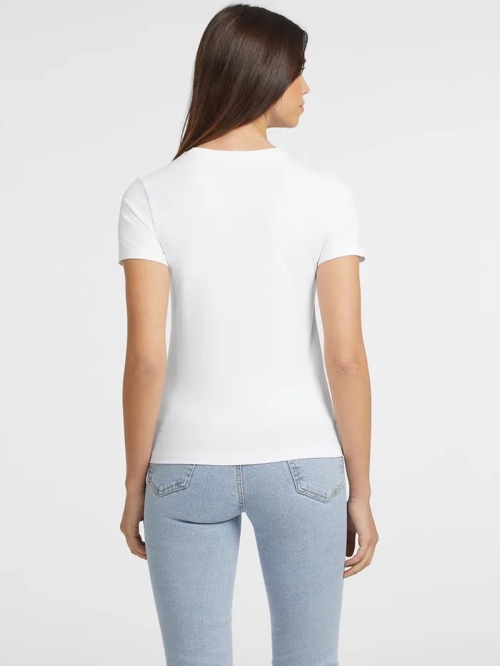 GUESS Tops Slim American Tradition Tee White 8211 Women