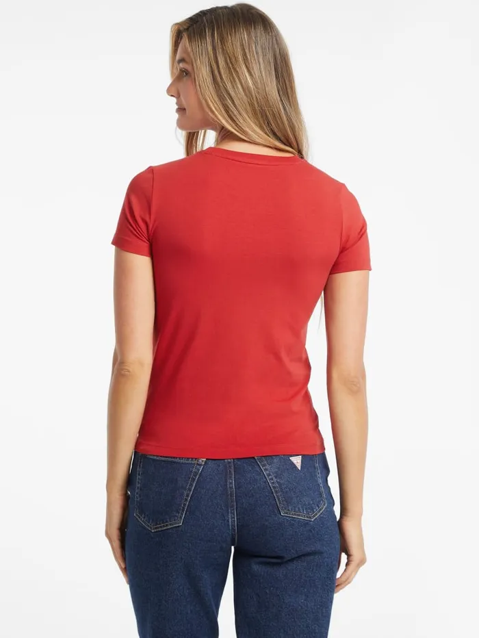 GUESS Tops Slim American Tradition Tee White 8211 Women