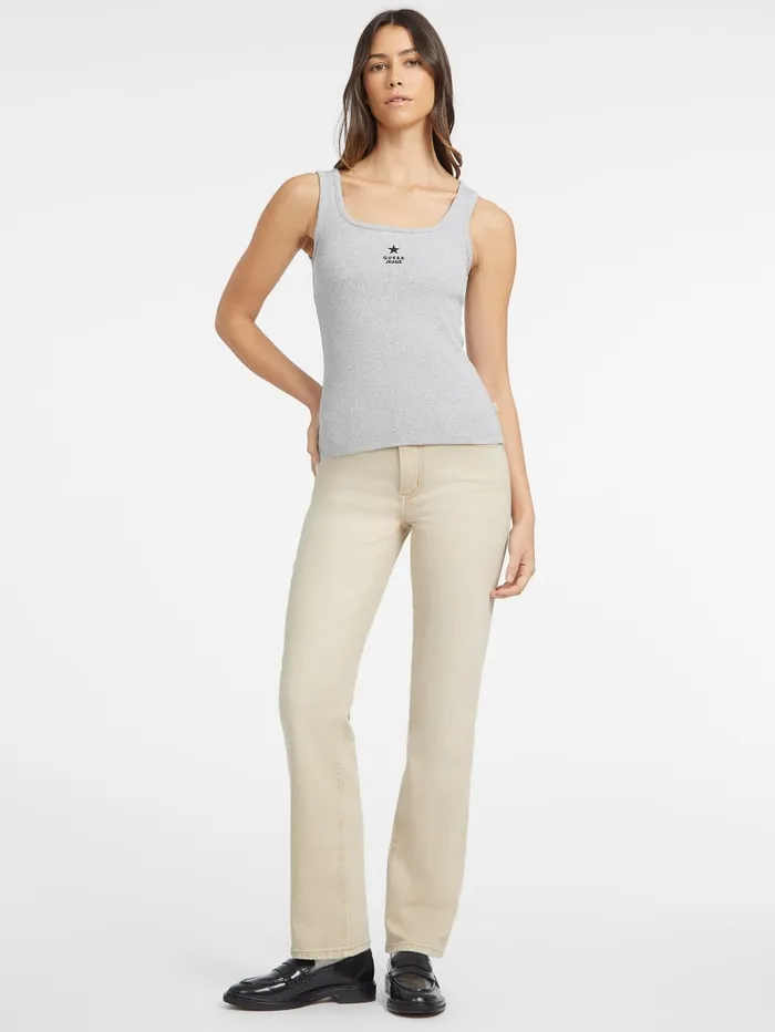 GUESS Tops Slim Embroidered Star Tank Gray 8211 Women