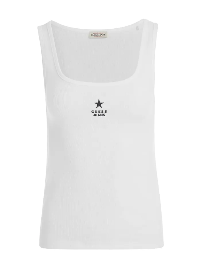 GUESS Tops Slim Embroidered Star Tank Gray 8211 Women