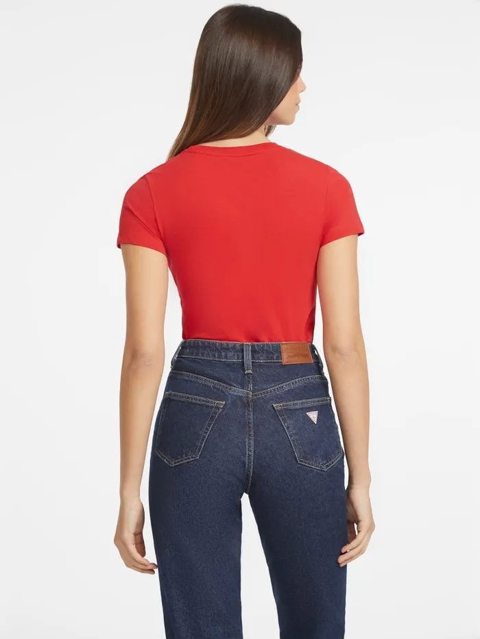 GUESS Tops Slim Logo Tee Blue 8211 Women