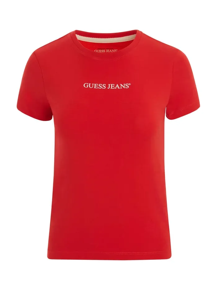 GUESS Tops Slim Logo Tee Blue 8211 Women