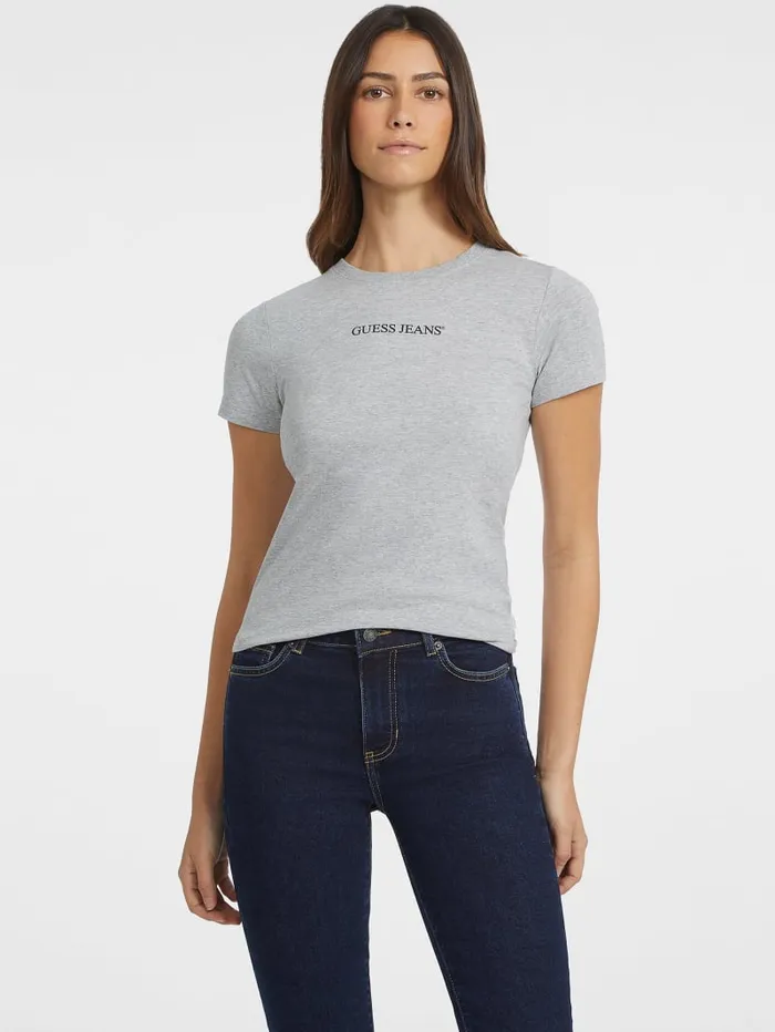 GUESS Tops Slim Logo Tee Red 8211 Women