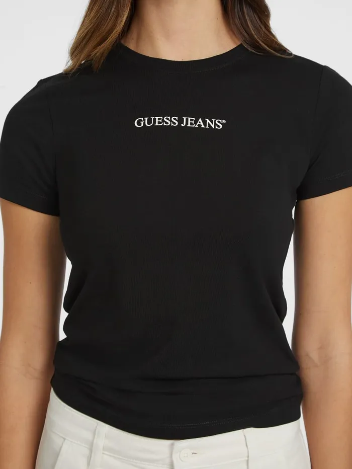 GUESS Tops Slim Logo Tee Red 8211 Women
