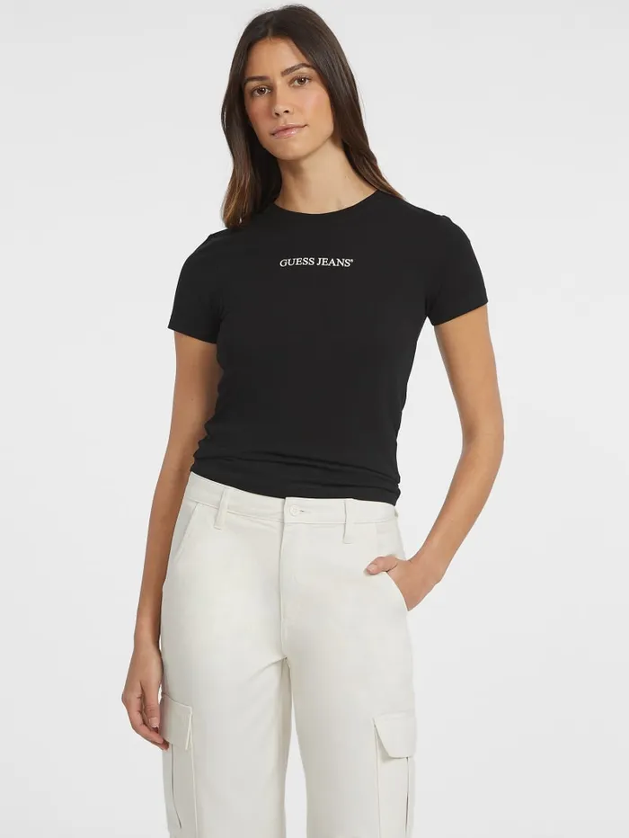 GUESS Tops Slim Logo Tee Red 8211 Women