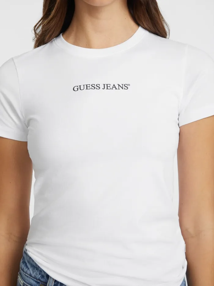 GUESS Tops Slim Logo Tee Red 8211 Women