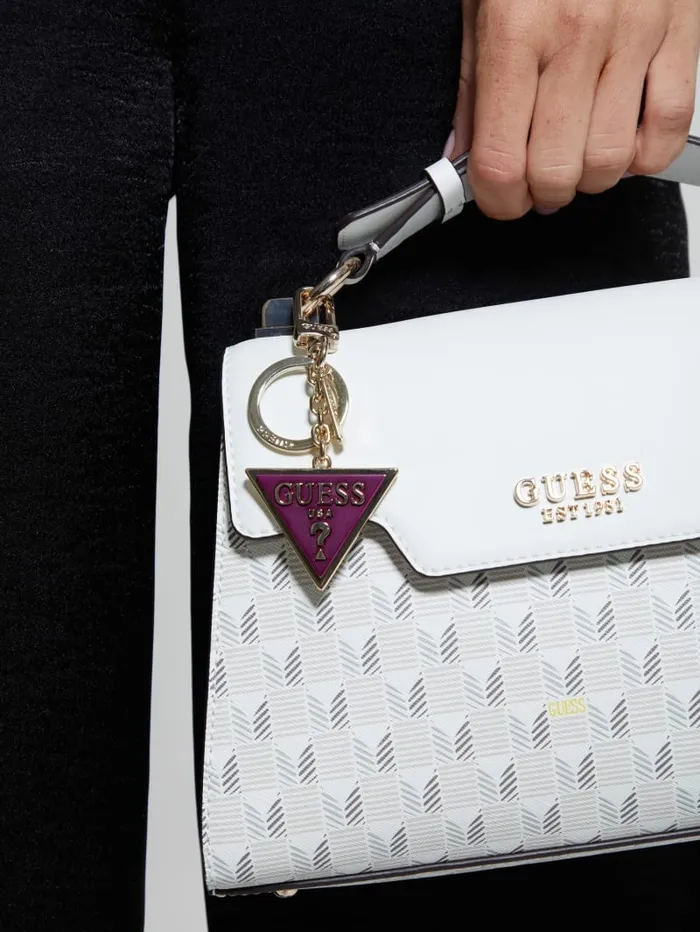 GUESS Travel and Tech Triangle Keychain Pink 8211 Women