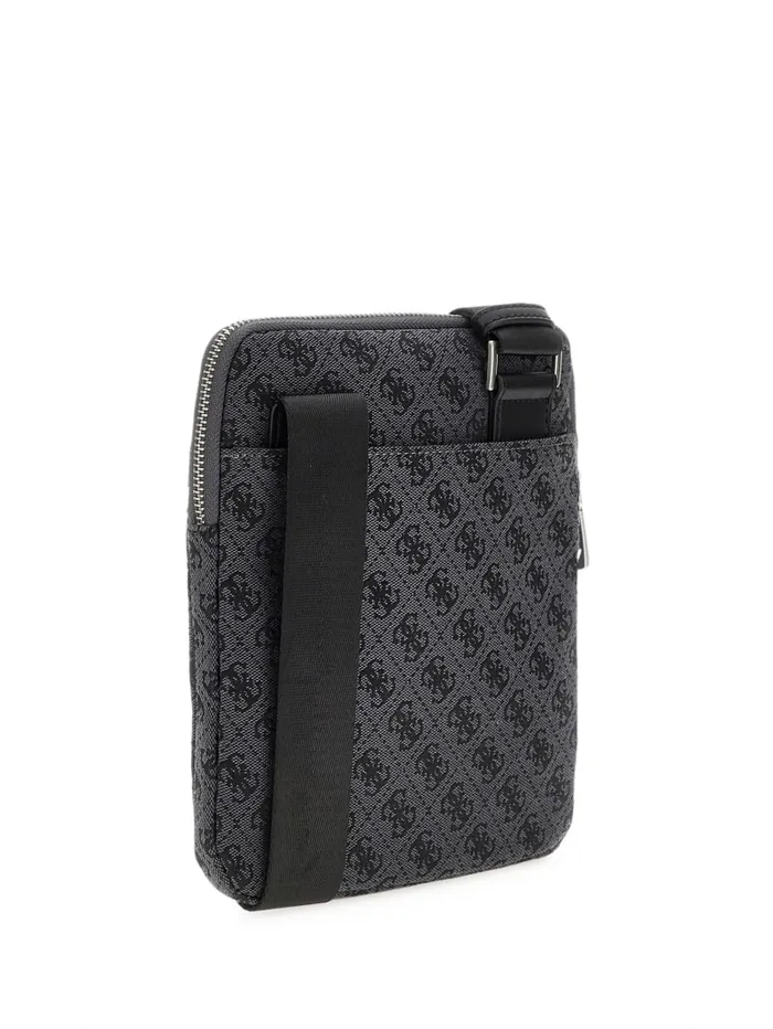 GUESS Wallets and Bags Milano Flat Crossbody Black 8211 Men