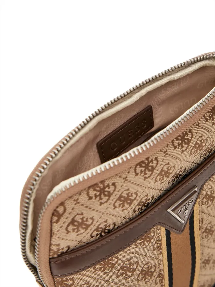 GUESS Wallets and Bags Milano Flat Crossbody Black 8211 Men